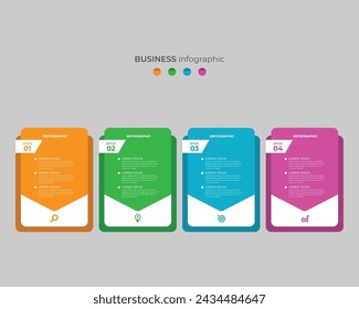 Steps Timeline Infographics Images Template Design, Business Concept With 4 Steps Or Options, Can Be Used For Workflow Layout, Diagram, Vector design