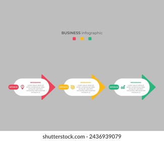 Pasos Línea De Tiempo Infografías Imágenes Diseño De Plantilla, Concepto De Negocio Con 3 Pasos U Opciones, Se Puede Utilizar Para El Diseño De Flujo De Trabajo, Diagrama De Círculo, Diseño De Vectores