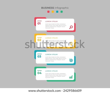 Steps Timeline Infographics Images Template Design, Business Concept With 4 Steps Or Options, Can Be Used For Workflow Layout, Diagram, Vector design