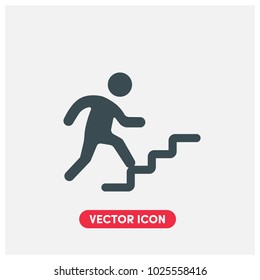Steps Vector Icon Illustration.Light Backround.Premium Quality.