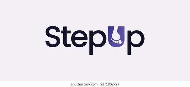 Stepup cryptocurrency STP token, Cryptocurrency logo on isolated background with text. Stepup, (STP) is an financial payment network that rebuilds the traditional payment stack on the blockchain.