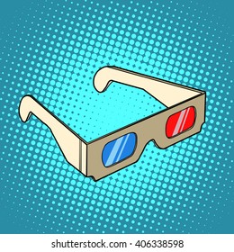 Stereo 3d glasses for cinema