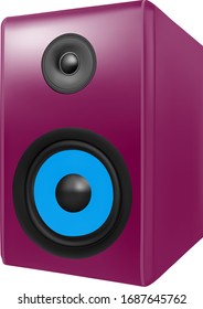 Stereo audio speakers in vector on white background.Music columns in the vector.Music columns vector illustration.