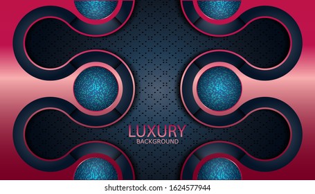 Stereo background with metallic. HUD element technology concept.