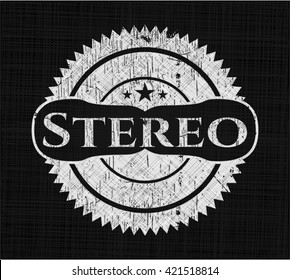 Stereo chalk emblem