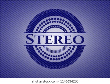 Stereo denim background