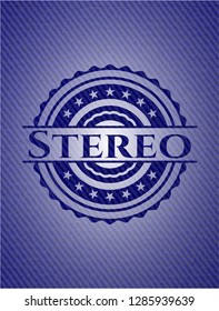 Stereo denim background