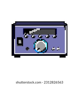 stereo digital amplifier game pixel art retro vector. bit stereo digital amplifier. old vintage illustration