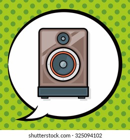 Stereo doodle, speech bubble