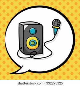 Stereo doodle, speech bubble