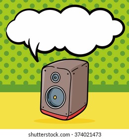 Stereo doodle, speech bubble