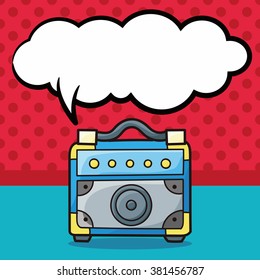 Stereo doodle, speech bubble