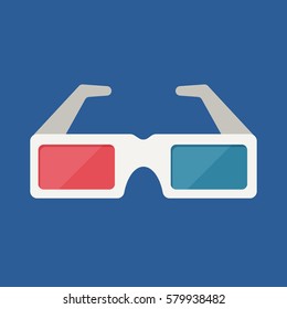 stereo glasses blue