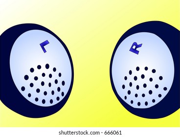 Stereo headphones