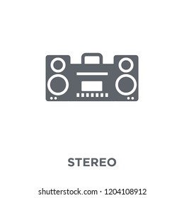 stereo icon. stereo design concept from Electronic devices collection. Simple element vector illustration on white background.