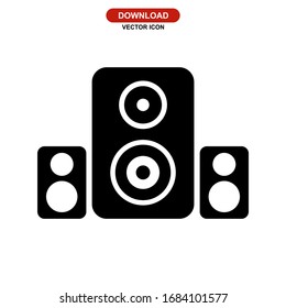 stereo icon or logo isolated sign symbol vector illustration - high quality black style vector icons
