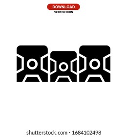 Stereo-Symbol oder Logo einzeln auf Zeichen Vektorillustration Illustration - hochwertige Vektorsymbole mit schwarzem Hintergrund
