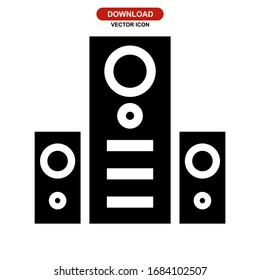 stereo icon or logo isolated sign symbol vector illustration - high quality black style vector icons
