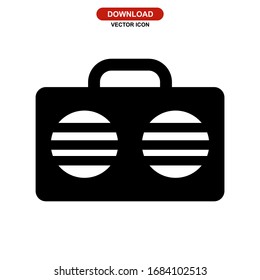 stereo icon or logo isolated sign symbol vector illustration - high quality black style vector icons
