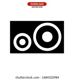 stereo icon or logo isolated sign symbol vector illustration - high quality black style vector icons
