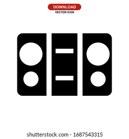 stereo icon or logo isolated sign symbol vector illustration - high quality black style vector icons
