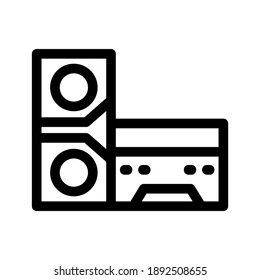 Stereo icon or logo isolated sign symbol vector illustration - high quality black style vector icons
