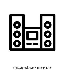 stereo icon or logo isolated sign symbol vector illustration - high quality black style vector icons
