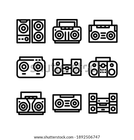 Stereo icon or logo isolated sign symbol vector illustration - Collection of high quality black style vector icons
