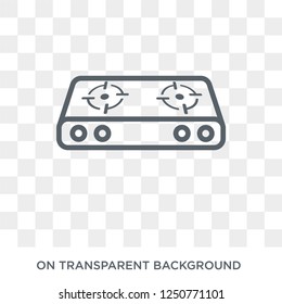 stereo icon. Trendy flat vector stereo icon on transparent background from Electronic devices collection. High quality filled stereo symbol use for web and mobile