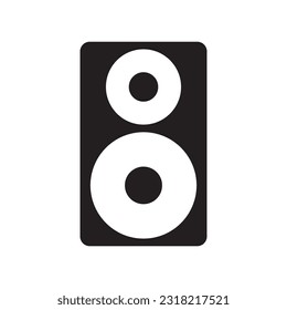 diseño del logotipo de la ilustración de la plantilla del vector de iconos estéreo