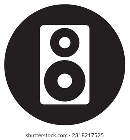 diseño del logotipo de la ilustración de la plantilla del vector de iconos estéreo