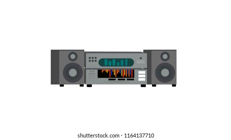 Stereo isolated vector illustration