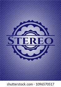  Stereo with jean texture