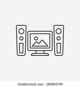 stereo line icon