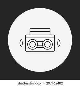 stereo line icon