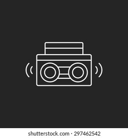 stereo line icon