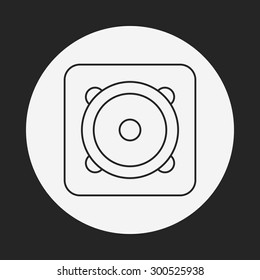 stereo line icon