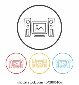 stereo line icon
