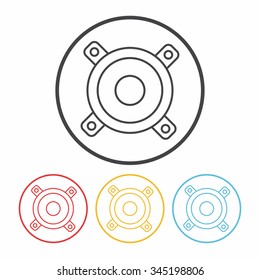 stereo line icon