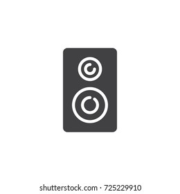 Stereo loudspeakers icon vector, filled flat sign, solid pictogram isolated on white. Symbol, logo illustration.