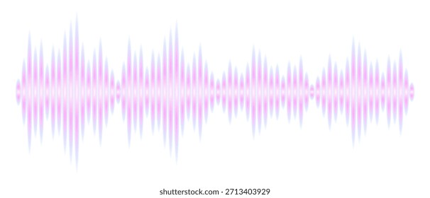 Gráfico de frequência de música estéreo. Onda de áudio digital