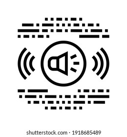 stereo music line icon vector. stereo music sign. isolated contour symbol black illustration