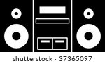 stereo music player symbol