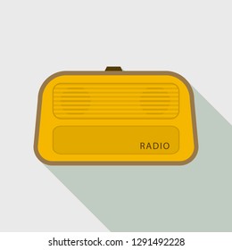 Stereo radio icon. Flat illustration of stereo radio vector icon for web design
