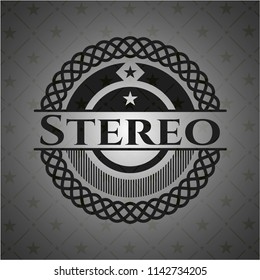 Stereo realistic dark emblem