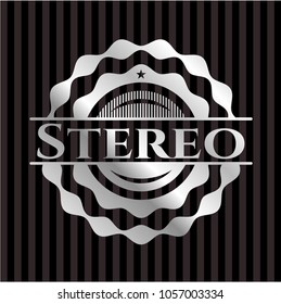 Stereo silvery emblem