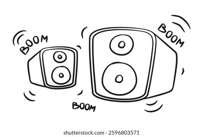 Stereo Sound Speaker on Max Level of Bass