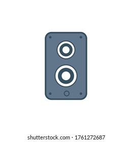 stereo speaker icon. vector sound system speakers. music icon. design template vector