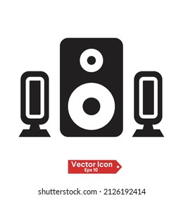 stereo Speaker Icon vector templates