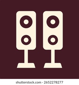 Stereo Speaker trendy useful important vector Illustration design aesthetic colorful background.eps
